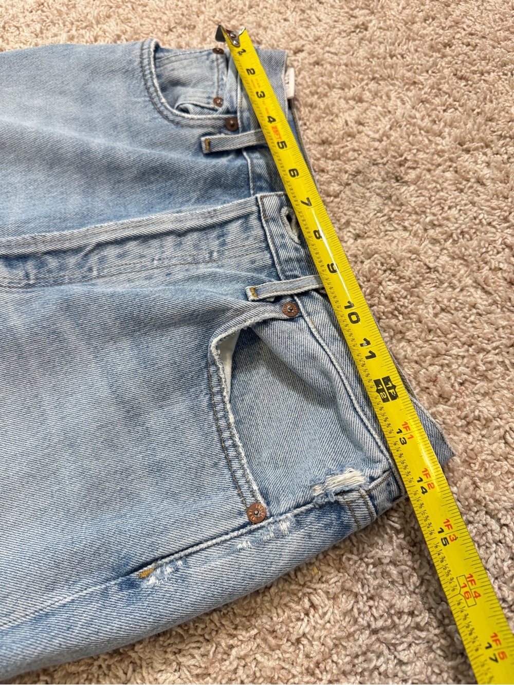 Agolde 90'S PINCH WAIST HIGH RISE STRAIGHT Size 28 - Picture 14 of 16